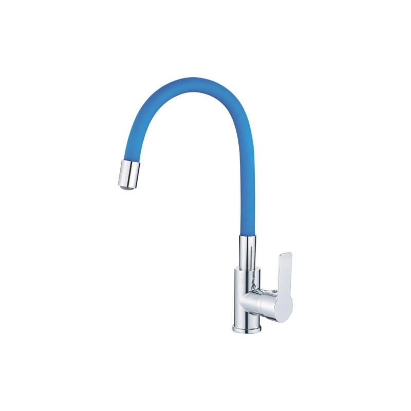 HB70112-4 Смеситель HAIBA комбинированный силикон.гибк.излив син.