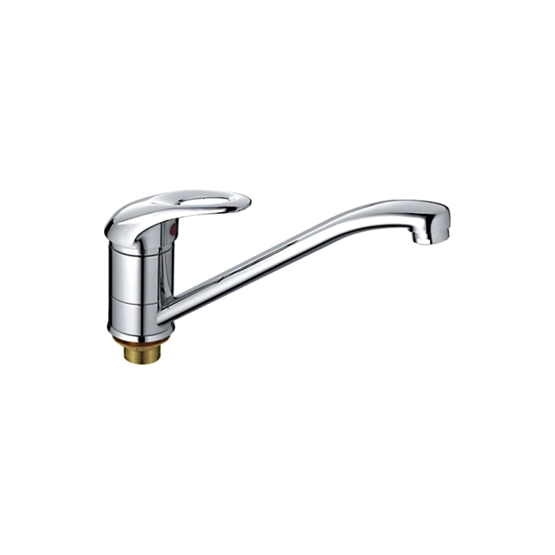 HB4903 Смеситель HAIBA д/кухни гайка, однорыч.хром