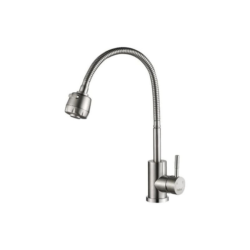 HB73304 Смеситель HAIBA д/кухни нерж гайка