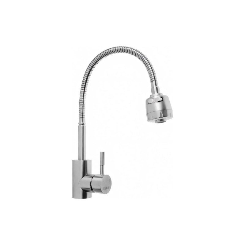 HB73304 Смеситель HAIBA д/кухни нерж гайка