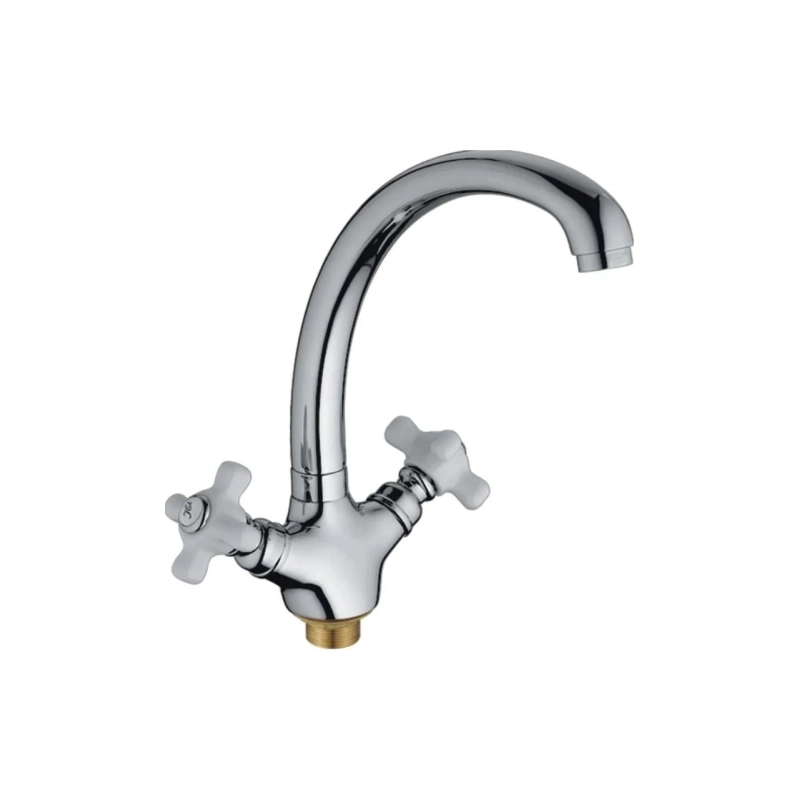 HB4218 Смеситель HAIBA д/кухни с керам.ручкой хром