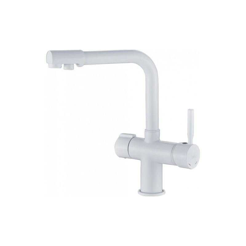 HB70088-8 Смеситель HAIBA д/кухни латунь белый с подкл.фильтра