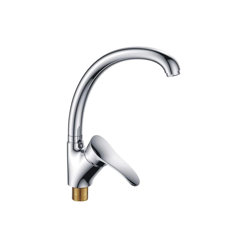 HB4101-2 Смеситель HAIBA д/кухни гайка, однорыч.хром