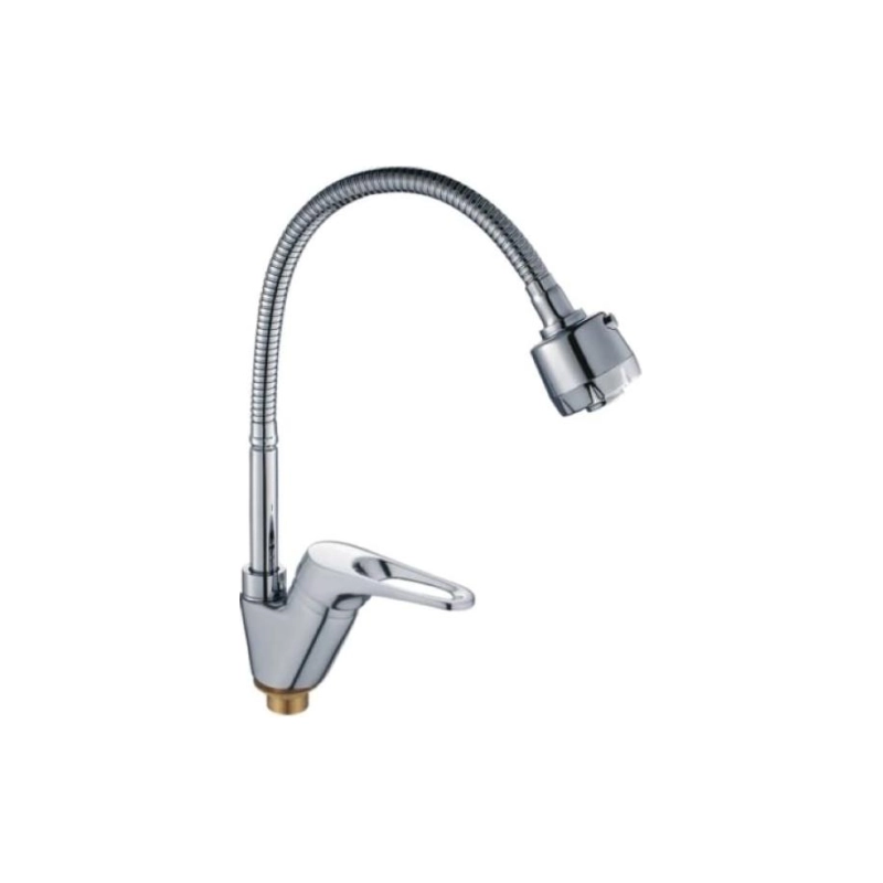 HB4313 Смеситель HAIBA д/кухни гайка гибк.излив./2 реж.